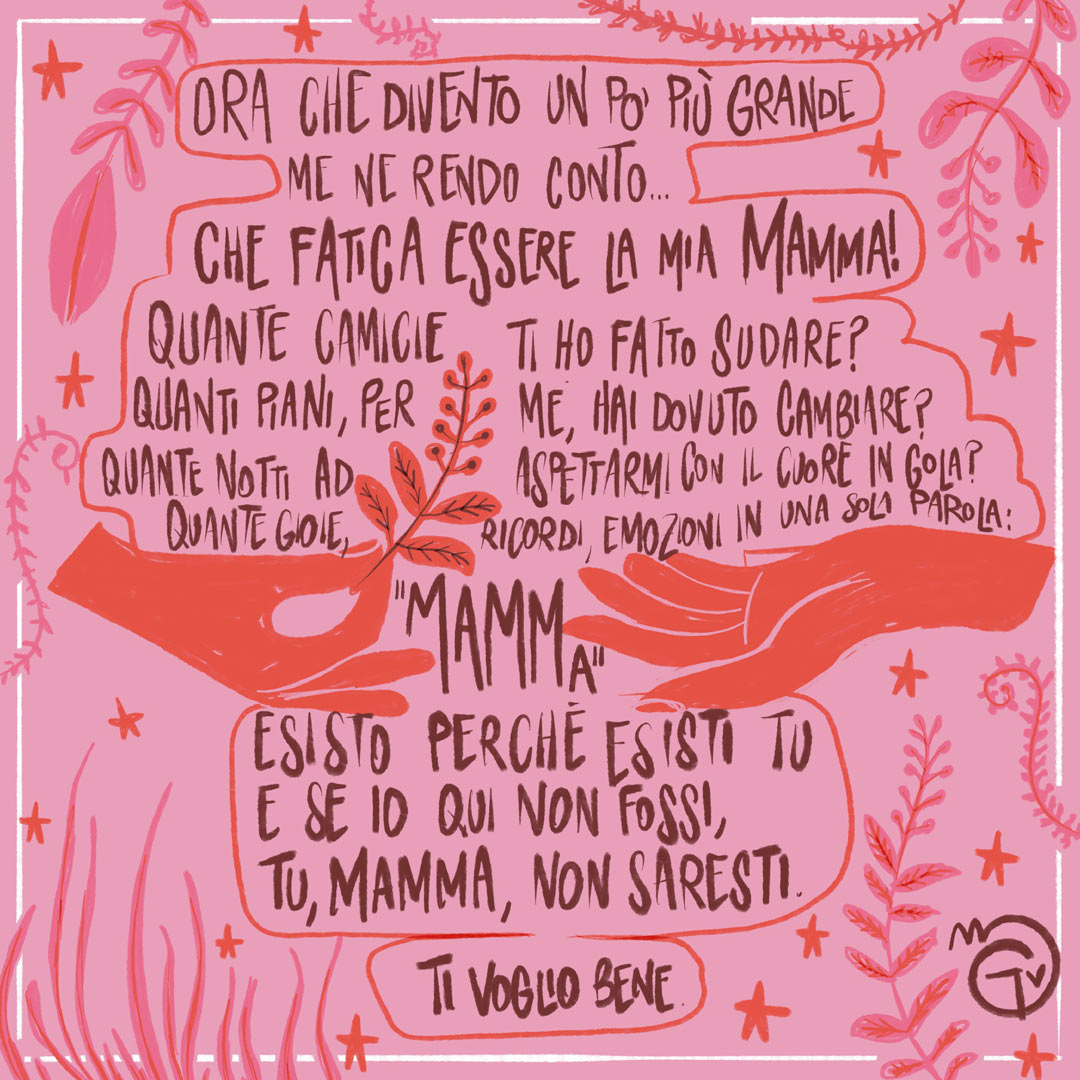 Quadretto 20x20 -Che Fatica Essere Mamma