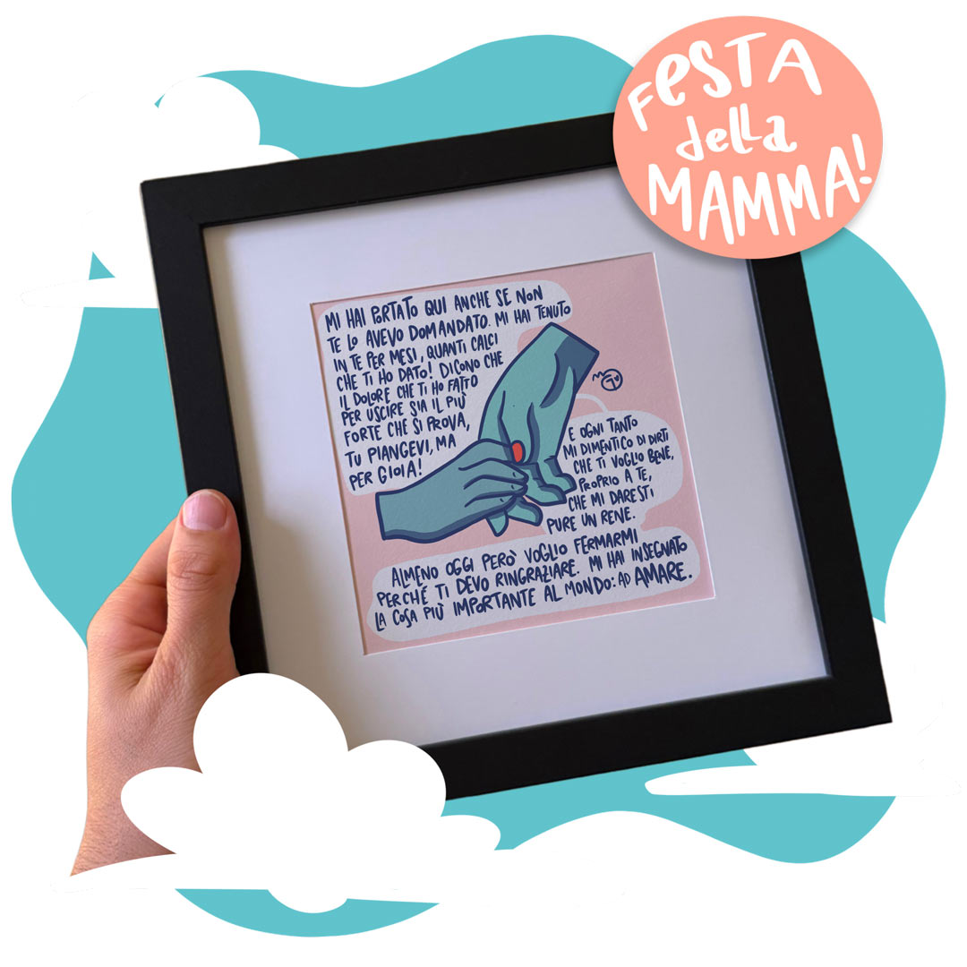 Quadretto 20x20 - Poesia per la Mamma