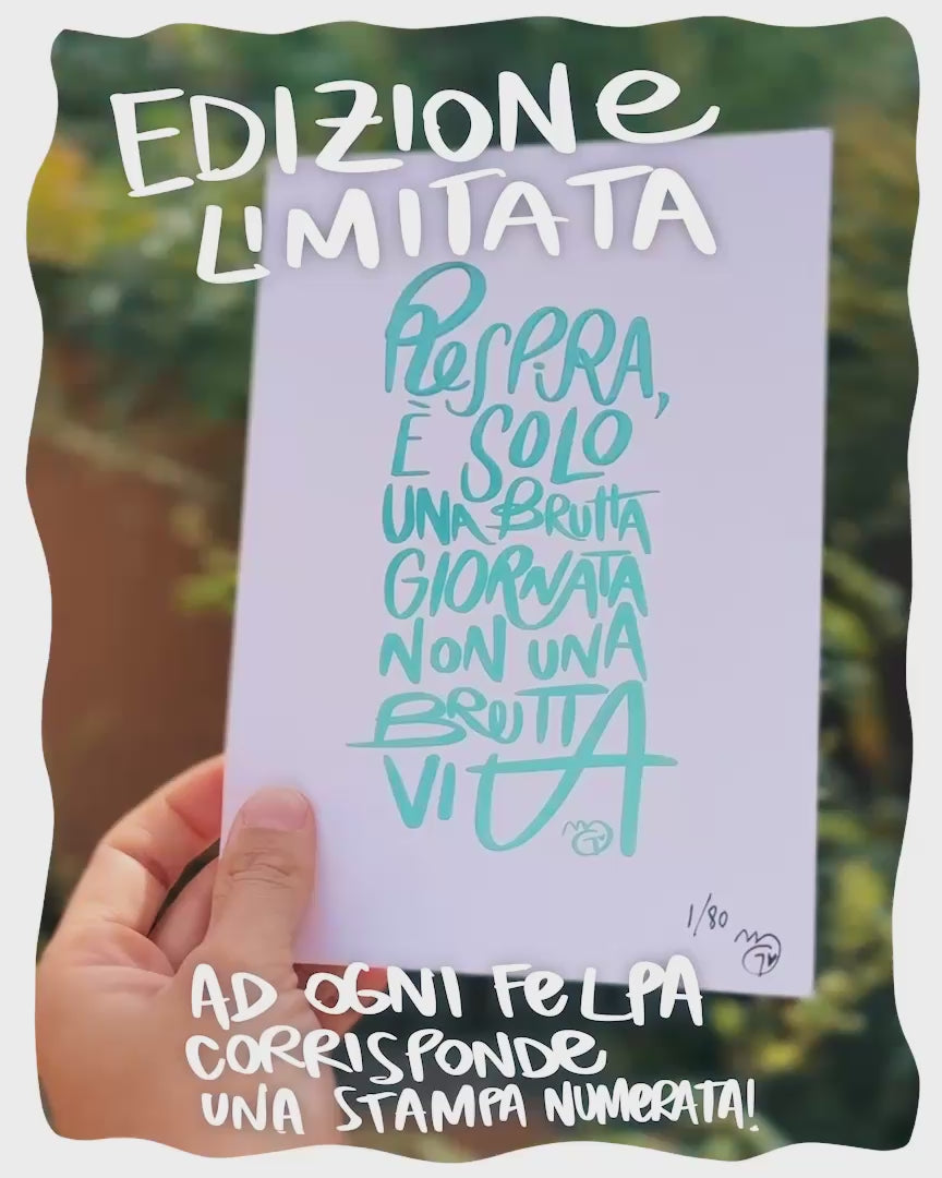 Felpa Respira limited edition con STAMPA numerata