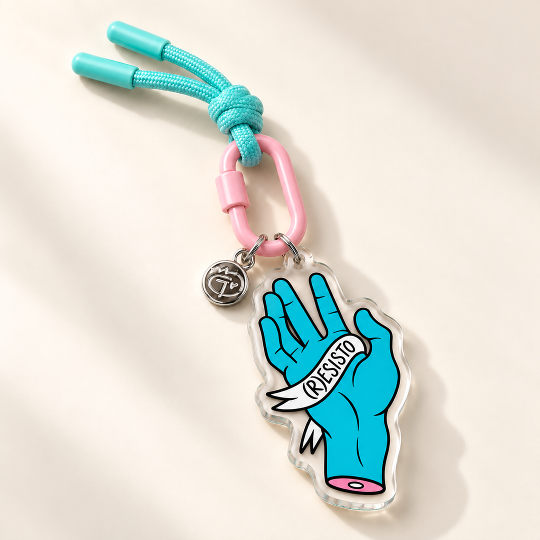 Portachiavi charm - (R)ESISTO