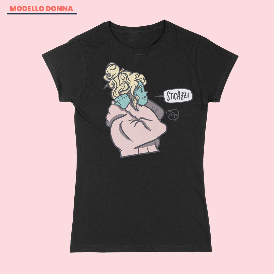 T-shirt - STICA BIONDA curvy - uomo, donna, unisex - ilbaffogram | Giulio Mosca